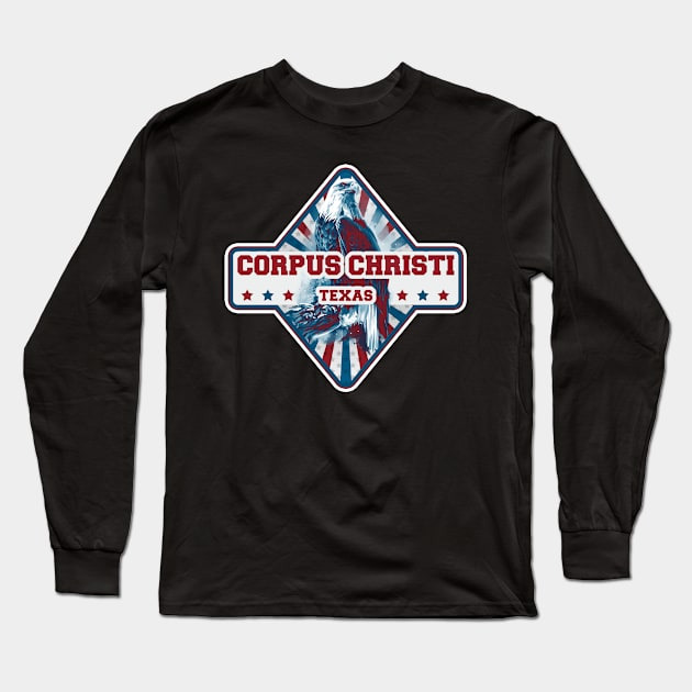 Corpus Christi city gift. Town in USA Long Sleeve T-Shirt by SerenityByAlex